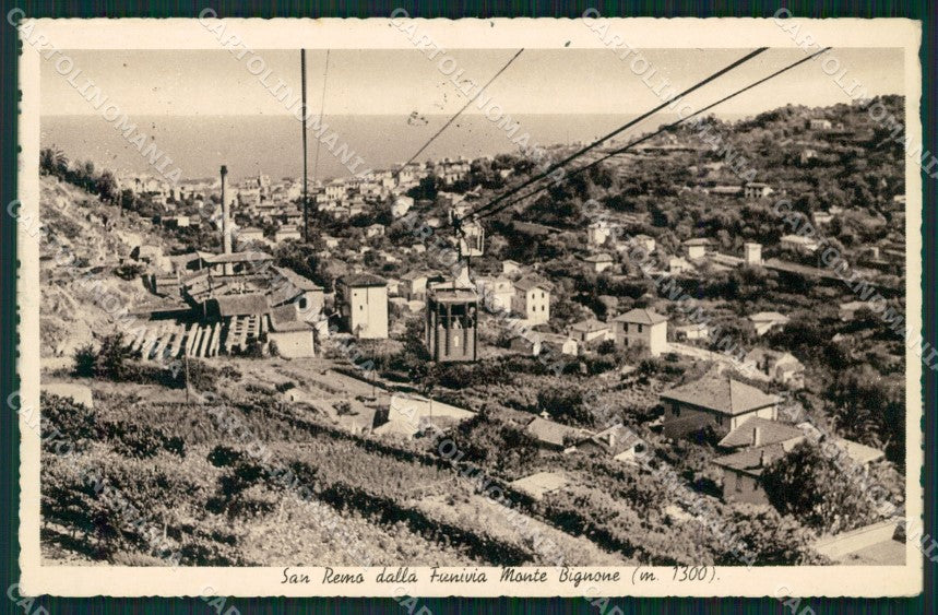 Imperia Sanremo Funivia Monte Bignone Foto Cartolina ZG3030 – fronte