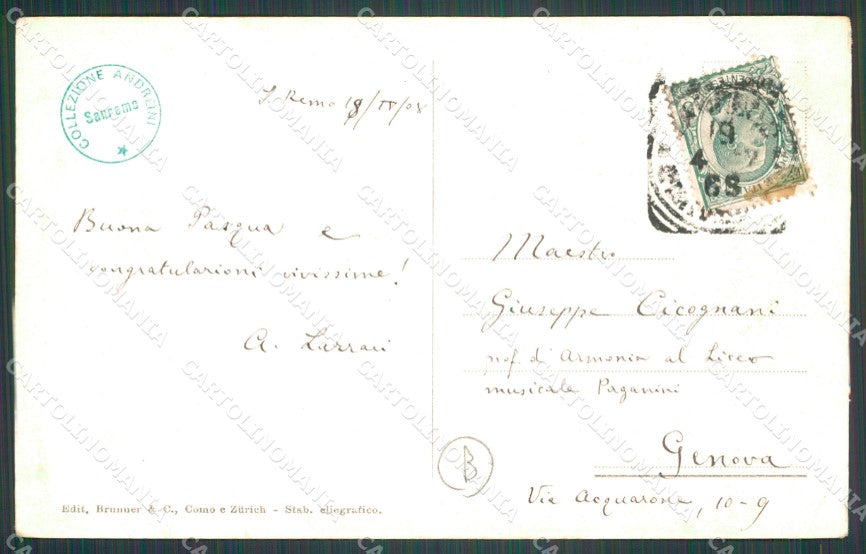 Imperia Sanremo PIEGHINA Cartolina ZG3042 – retro