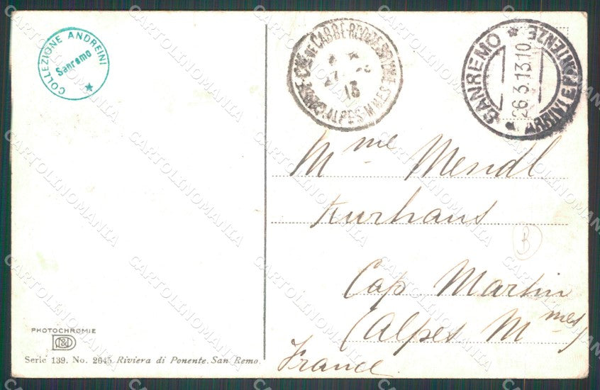 Imperia Sanremo Barca Carretto Cartolina ZG3058 – retro