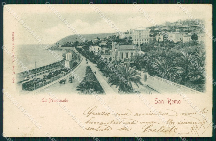 Imperia Sanremo Rilievo Cartolina ZG3061 – fronte