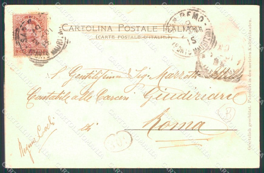Imperia Sanremo Rilievo Cartolina ZG3061 – retro