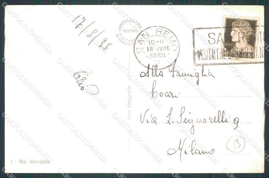 Imperia Sanremo Foto Cartolina ZG3087 – retro