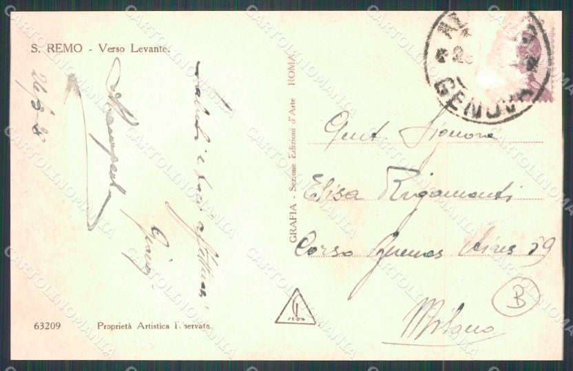 Imperia Sanremo Foto Cartolina ZG3090 – retro