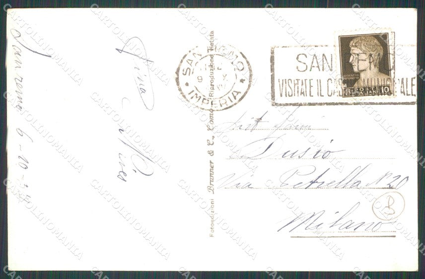 Imperia Sanremo Foto Cartolina ZG3091 – retro