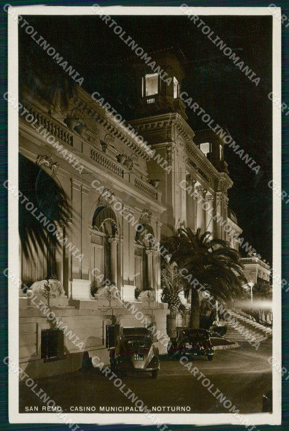 Imperia Sanremo Casinò Municipale Auto Foto Cartolina ZG3092 – fronte