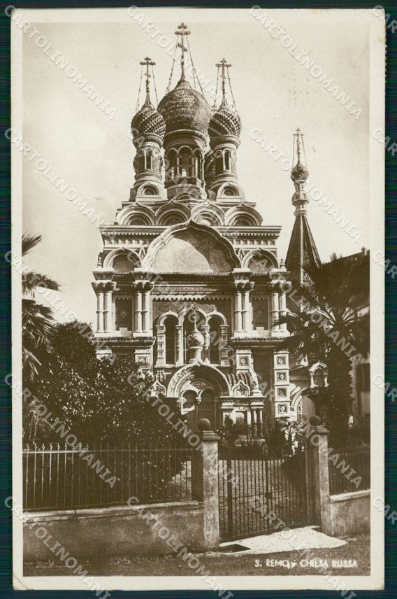 Imperia Sanremo Chiesa Russa Foto Cartolina ZG3093 – fronte