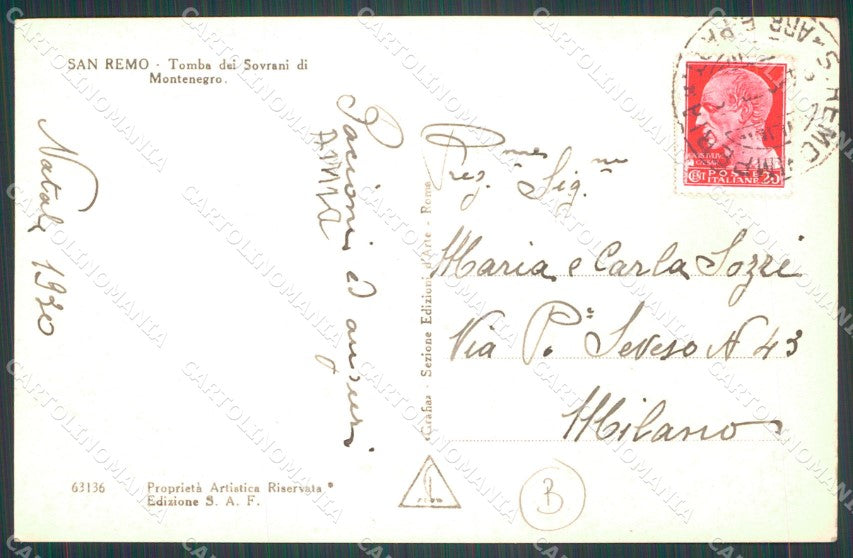 Imperia Sanremo Chiesa Russa Foto Cartolina ZG3094 – retro