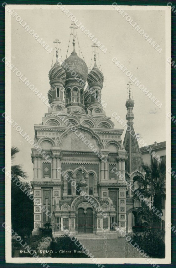 Imperia Sanremo Chiesa Russa Foto Cartolina ZG3096 – fronte
