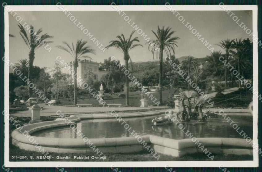 Imperia Sanremo Fontana Foto Cartolina ZG3110 – fronte