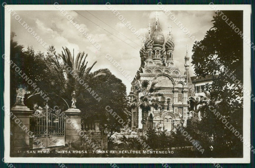 Imperia Sanremo Chiesa Russa COLLA Foto Cartolina ZG3113 – fronte