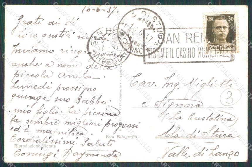 Imperia Sanremo Foto Cartolina ZG3118 – retro