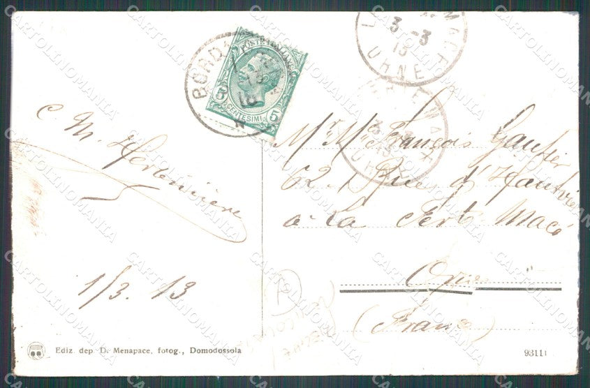 Imperia Ceriana Asino PIEGHE REINCOLATA Cartolina ZG3138 – retro