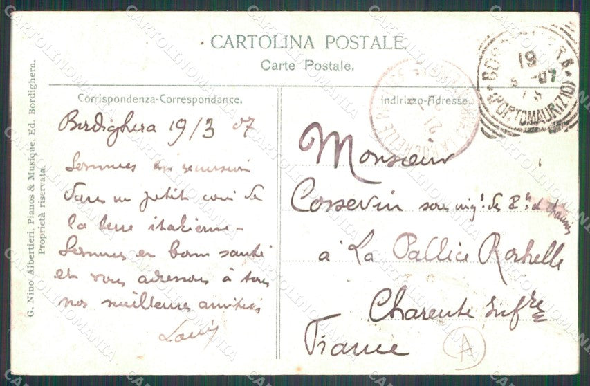 Imperia Sanremo Camporosso Cartolina ZG3145 – retro