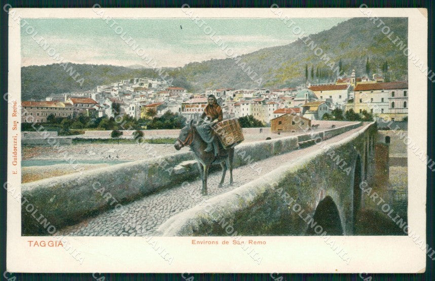 Imperia Taggia Asino Cartolina ZG3154 – fronte