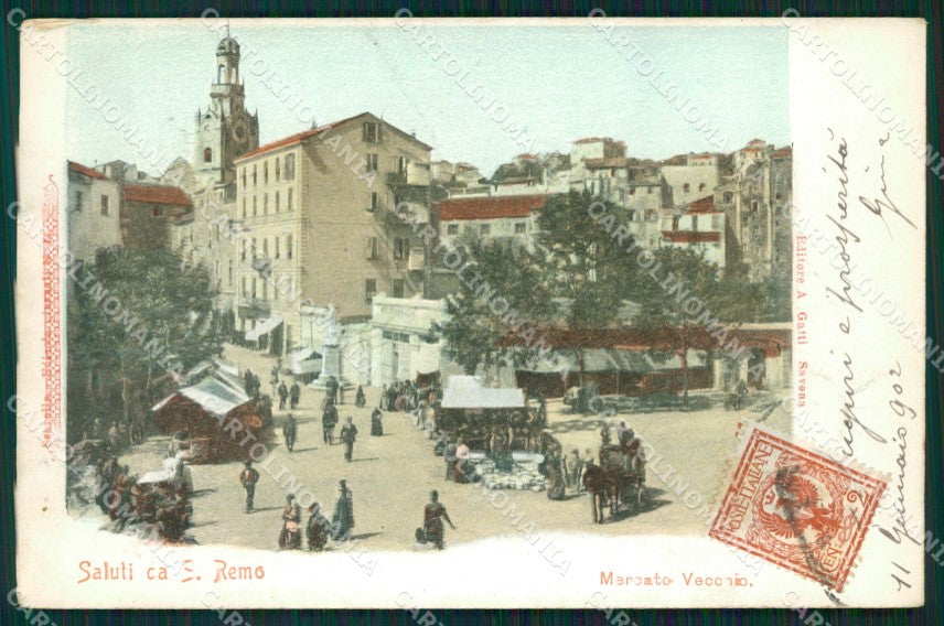 Imperia Sanremo Mercato Cartolina ZG3162 – fronte