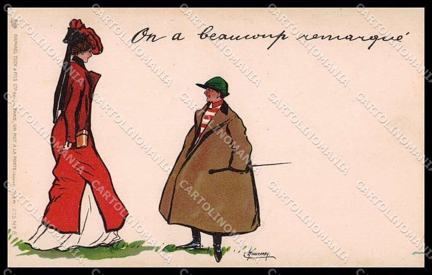 Artist Signed L Thackeray Fashion Lady Tuck serie 275-8 ABRADED cartolina ZG3186 – fronte