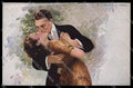 Artist Signed T. Corbella Romantic Couple Art Deco serie 234-6 pc ZG3236 – fronte