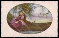 Artist Signed T. Corbella Romantic Couple Venezia Art Deco Degami 694 pc ZG3239 – fronte