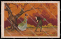Artist Signed T. Corbella Romantic Couple Art Deco Degami serie 869 pc ZG3247 – fronte