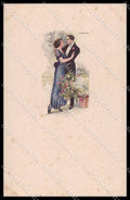 Artist Signed T. Corbella Romantic Couple Art Deco serie 225M-3 pc ZG3301 – fronte