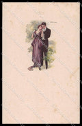 Artist Signed T. Corbella Romantic Couple Art Deco serie 225M-5 pc ZG3303 – fronte