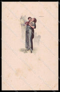 Artist Signed T. Corbella Romantic Couple Art Deco serie 225M-6 pc ZG3304 – fronte