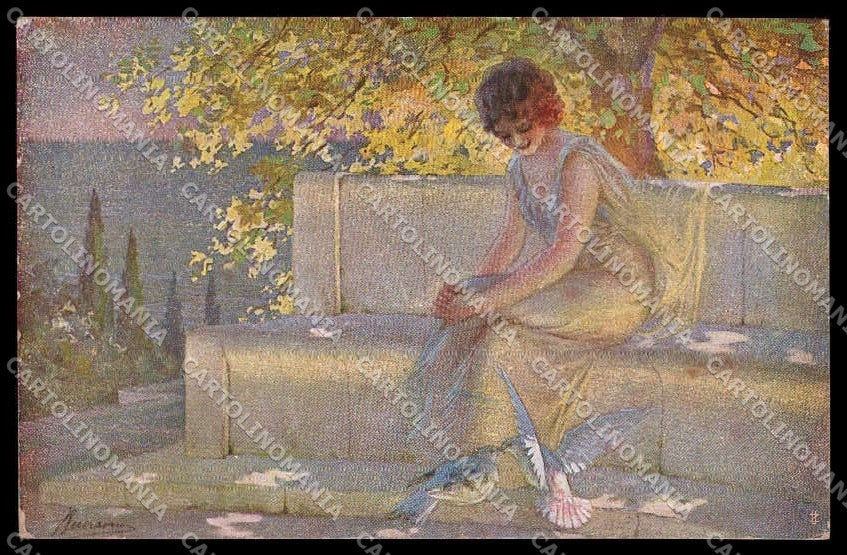 Artist Signed Guerzoni Lady serie 1009-5 pc ZG3343 – fronte