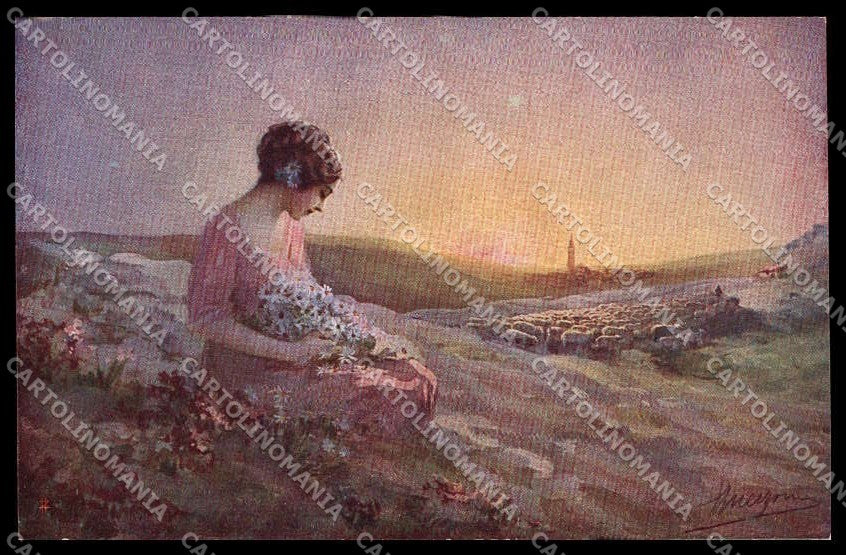 Artist Signed Guerzoni Lady serie 1009-4 pc ZG3344 – fronte