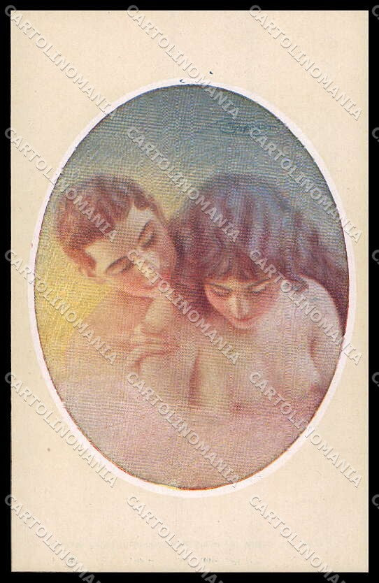Artist Signed Guerzoni Romantic Couple serie 340bis-2 pc ZG3349 – fronte