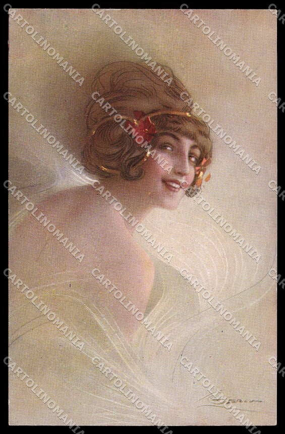 Artist Signed Guerzoni Lady serie 728-3 pc ZG3353 – fronte