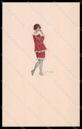 Artist Signed L. Bompard Glamour Fashion Lady Art Deco serie 934m-1 pc ZG3450 – fronte