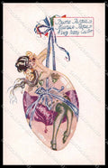 Artist Signed Bonora Risque Lady Tights Easter Propaganda WW1 s. 107 pc ZG3467 – fronte