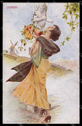 Artist Signed Crotta Fashion Lady Cupido serie 289 pc ZG3491 – fronte