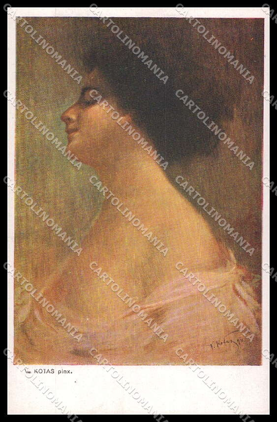 Artist Signed V. Kotas Nude Risque lady serie 625-1 pc ZG3501 – fronte