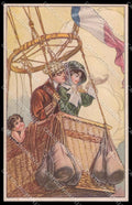 Artist Signed A. Giannetti Romantic Couple Art Deco serie 295-2 pc ZG3545 – fronte