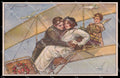Artist Signed A. Giannetti Romantic Couple Art Deco serie 295-4 pc ZG3547 – fronte
