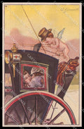 Artist Signed A. Giannetti Romantic Couple Art Deco serie 295-5 pc ZG3548 – fronte
