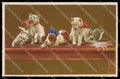 Artist Signed L. Metlicovitz Cat Dog Gatto Degami serie 779 pc ZG3566 – fronte