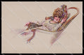 Artist Signed M. Milliere Fashion Lady Profils Parisiens serie 30-5 pc ZG3615 – fronte