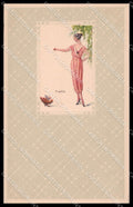 Artist Signed F. Cantori Glamour Fashion Lady Art Deco serie 2213 pc ZG3829 – fronte