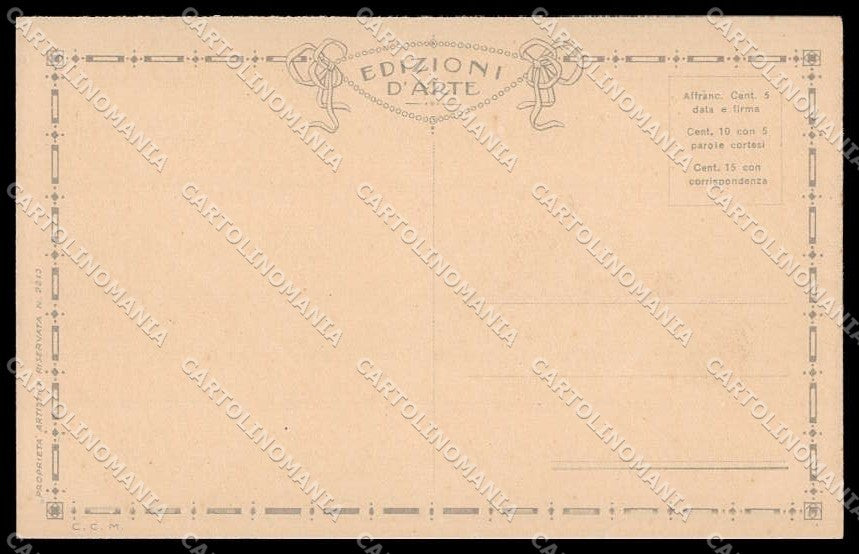 Artist Signed F. Cantori Glamour Fashion Lady Art Deco serie 2213 pc ZG3832 – retro