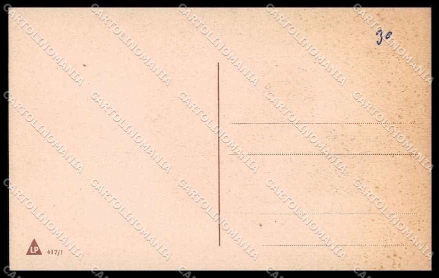 Artist Signed Romantic Couple Lady Art Deco LP serie 417-1 pc ZG3837 – retro
