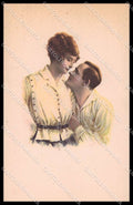 Artist Signed Romantic Couple Lady Art Deco LP serie 417-3 pc ZG3839 – fronte