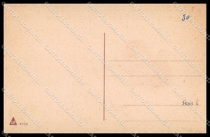 Artist Signed Romantic Couple Lady Art Deco LP serie 417-6 pc ZG3842 – retro