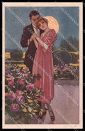 Artist Signed L. Metlicovitz Romantic Couple Art Deco serie 415-2 pc ZG3853 – fronte