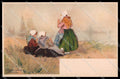 Artist Signed H. Cassiers Danish Costumes Scheveningen Litho pc ZG3865 – fronte