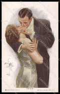 Artist Signed H. Fisher Lady The Kiss Reinthal serie 108 pc ZG3900 – fronte