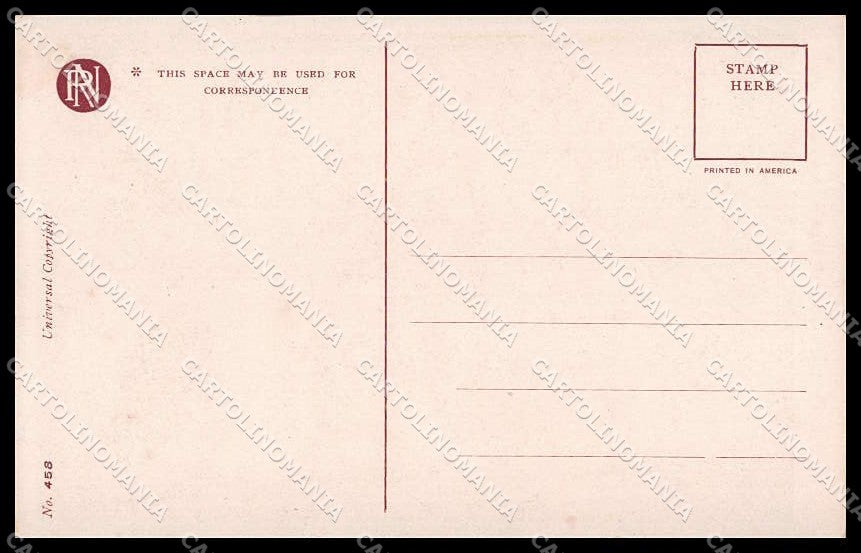 Artist Signed A. Dewey Romantic Couple Love Signal Reinthal serie 458 pc ZG3905 – retro