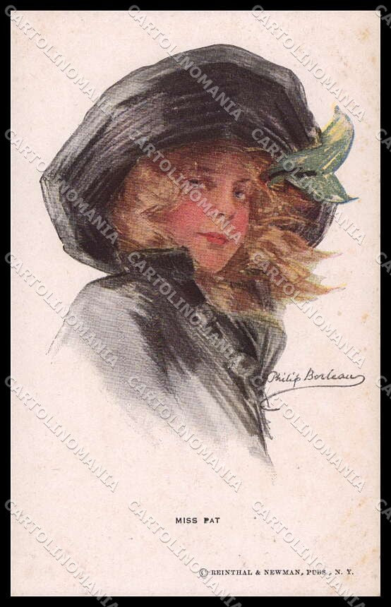 Artist Signed Philip Boileau Lady Miss Pat Reinthal serie 283 pc ZG3943 – fronte