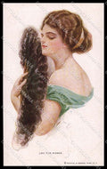 Artist Signed H. Fisher Lady Lips for Kisses Reinthal serie 197 pc ZG3945 – fronte